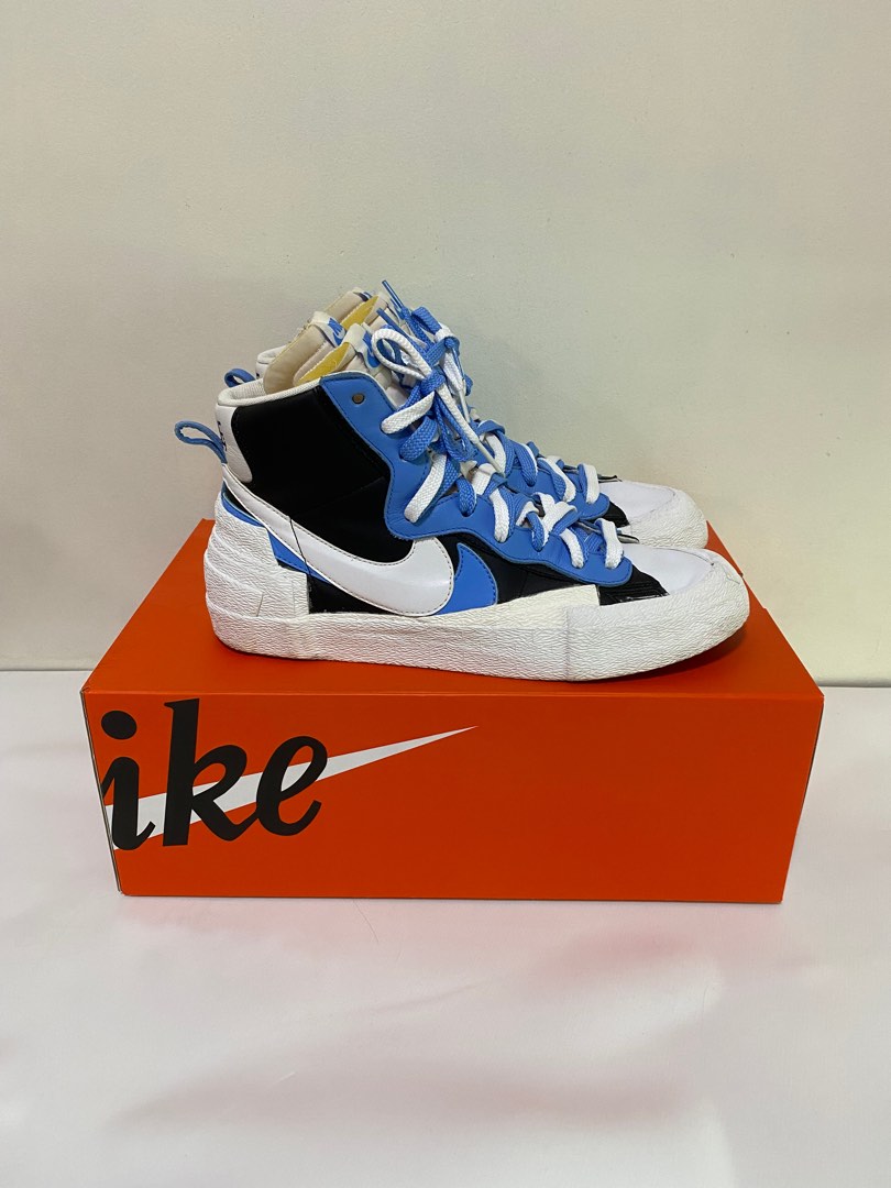sacai white black legend blue