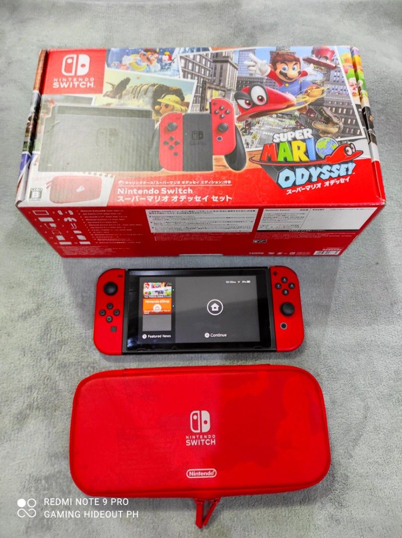 Nintendo Switch v1 Unpatched Super Mario Odyssey Edition, Video Gaming