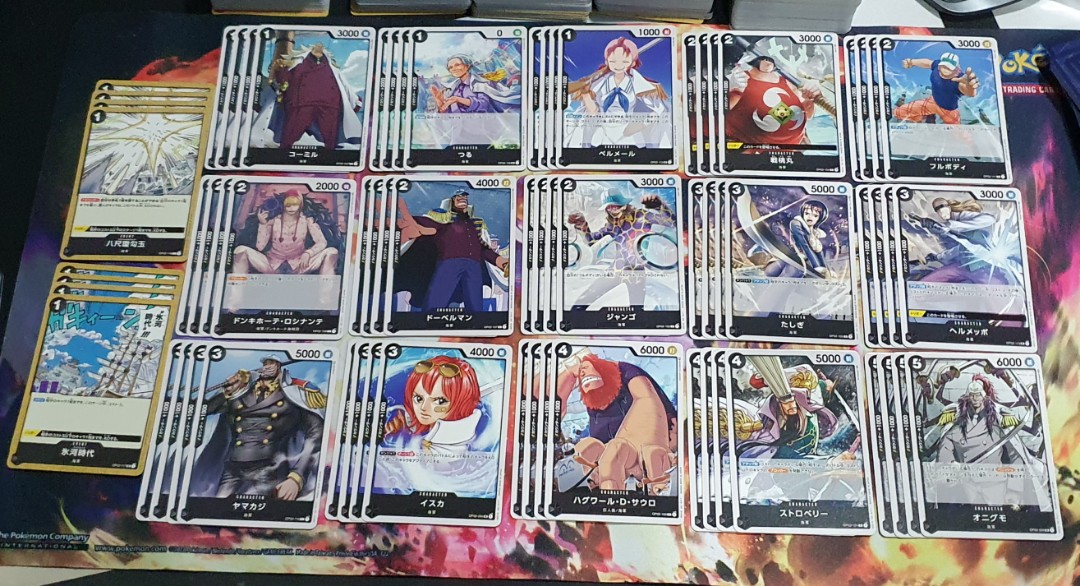 One Piece Card Game TCG OP-02 Summit Battle Paramount War Black playset ...