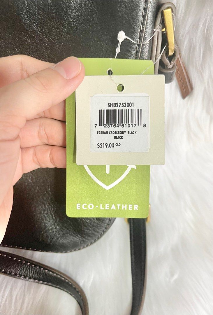 Original Fossil Farrah Black Leather Crossbody Bag, Women's Fashion, Bags & Wallets, Crossbody