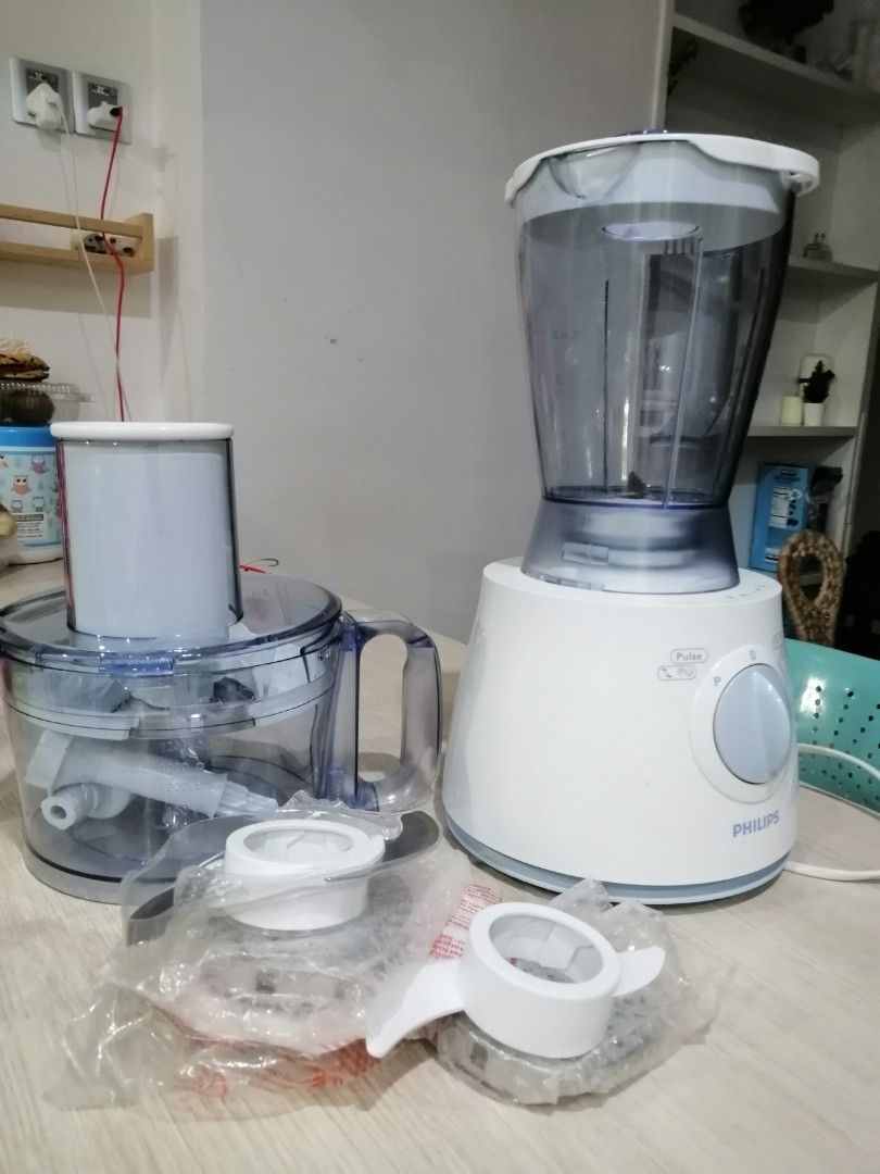 Philips HR7625 food processor full set, TV & Home Appliances, Kitchen