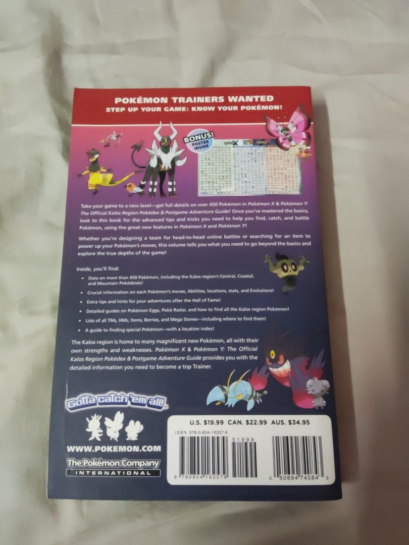 Pokémon X & Pokémon Y: The Official Kalos Region Pokédex & Postgame  Adventure Guide: The Official Pokémon Strategy Guide: Pokemon Company  International: 9780804162579: : Books