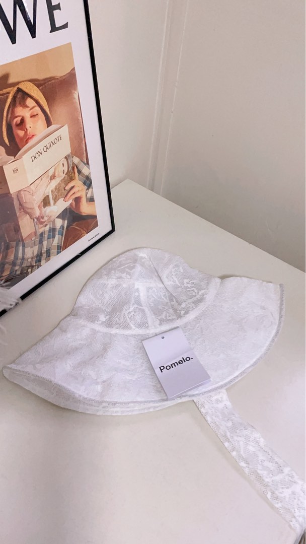 Pomelo Laced Bucket Hat, Women's Fashion, Watches & Accessories, Hats