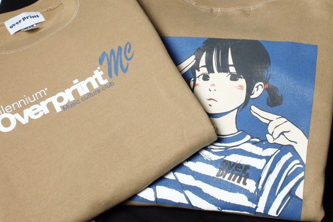 美品 overprint POP ART Tee Ver.2 なえなの 黒×黄