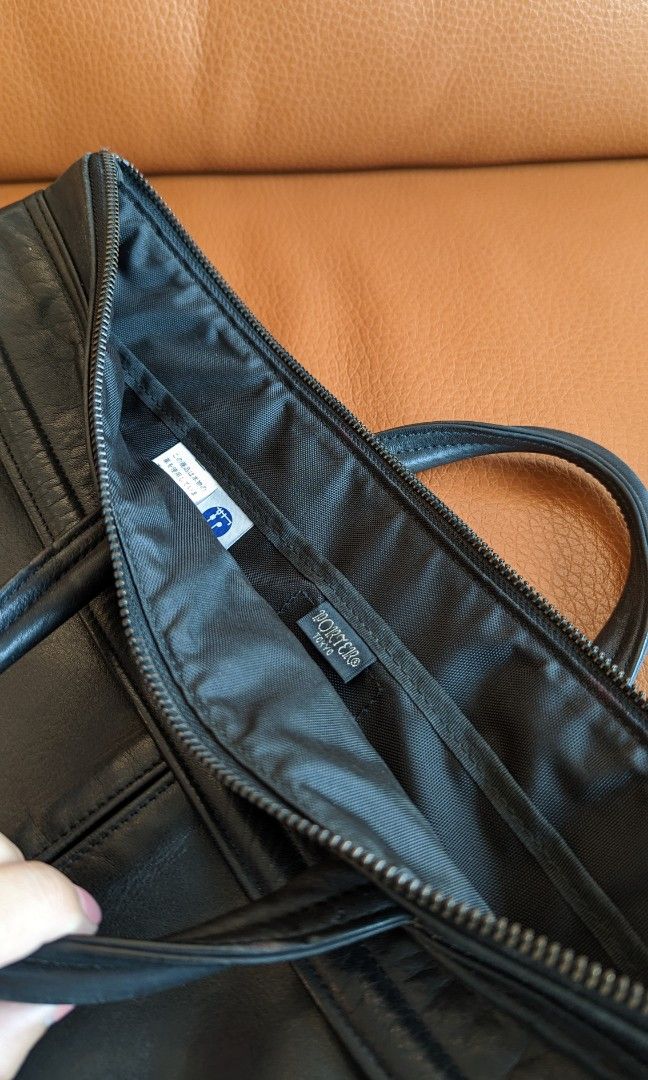 Porter Soft Leather Briefcase (Made in Japan), Men's Fashion, Bags