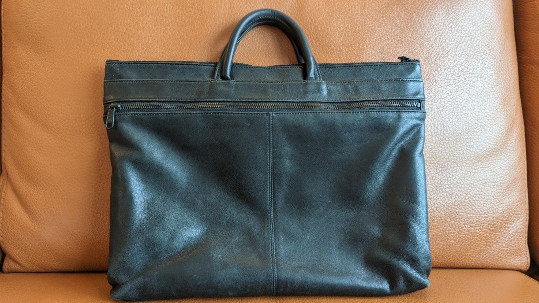Porter Soft Leather Briefcase (Made in Japan), Men's Fashion, Bags