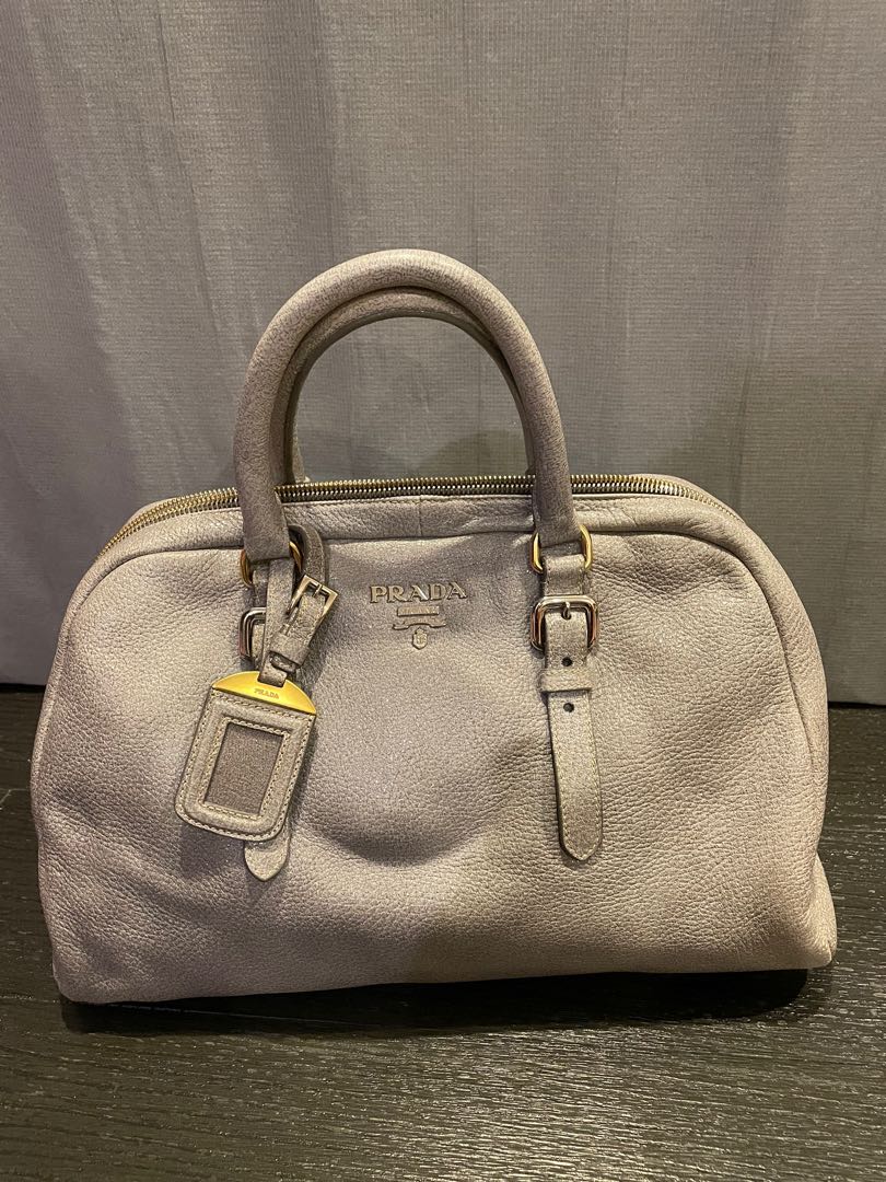 Prada grey purse clearance