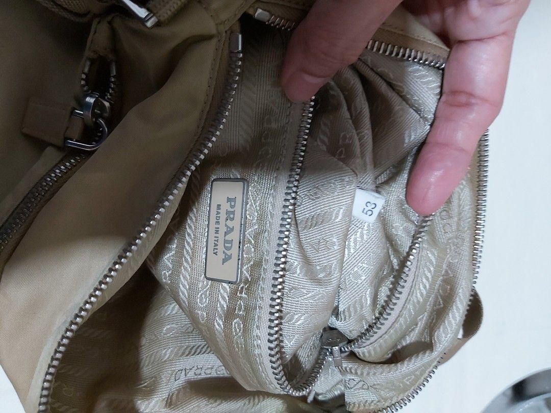 Prada Sling bag (Category: Luxury Bags & Wallets) located in Caloocan City. Submitted by mln_closet (Listing ID 1179595274, Image 2). Description: Original Prada nylon sling bag.