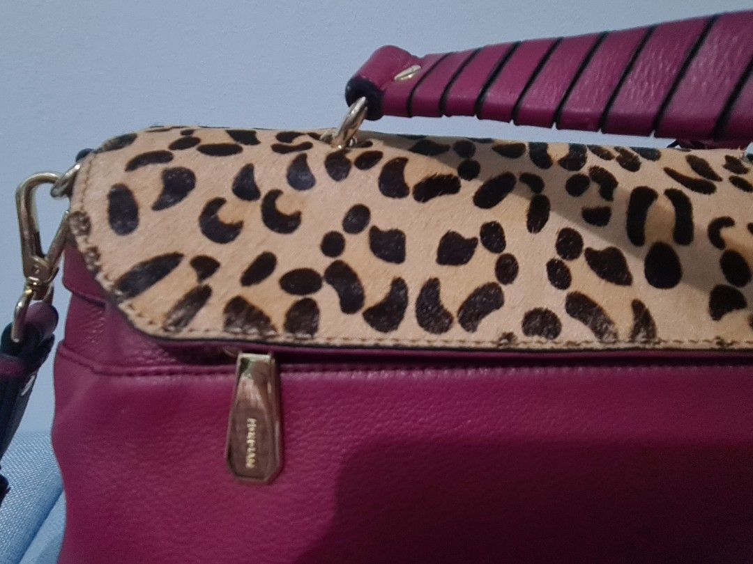 Morgan De Toi Mini Leopard 2way sling, Luxury, Bags & Wallets on Carousell