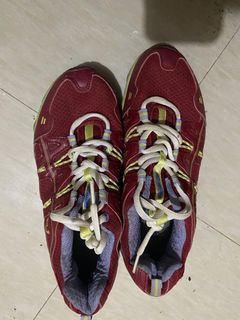 preloved running shoes well used.