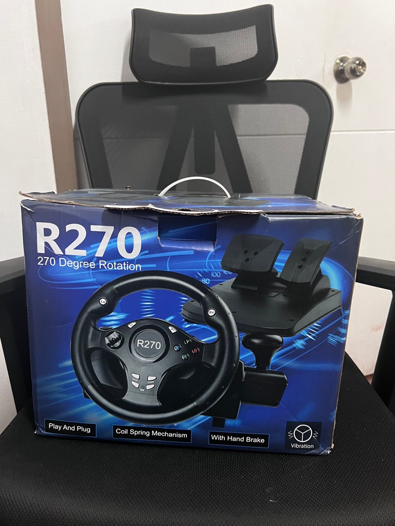 R270 Racing Wheel for PS4/PC/XBOX, Video Gaming, Gaming Accessories