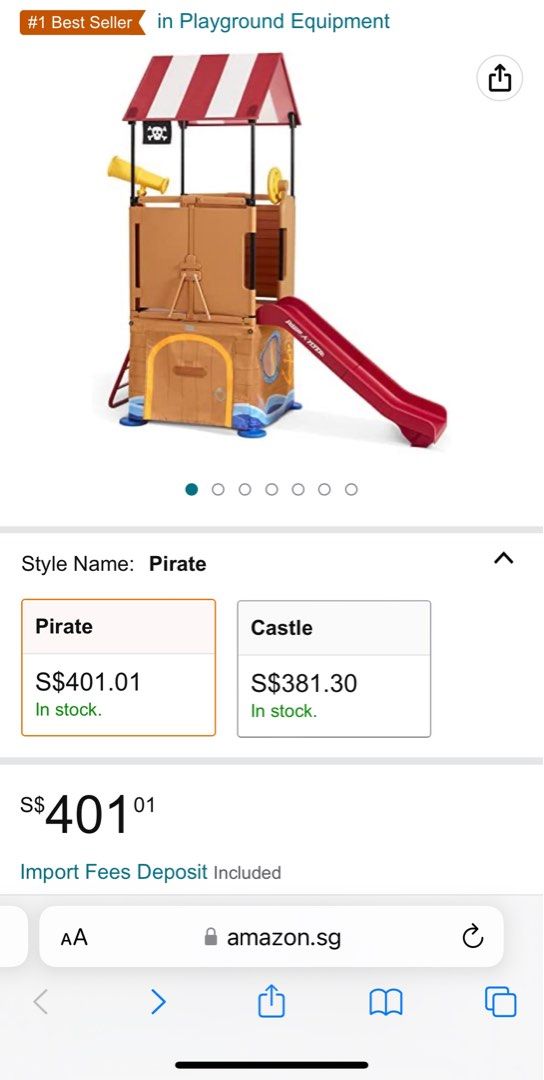 Play Fold Away Pirate Ship Playset With Slide Radio Flyer, 58 OFF