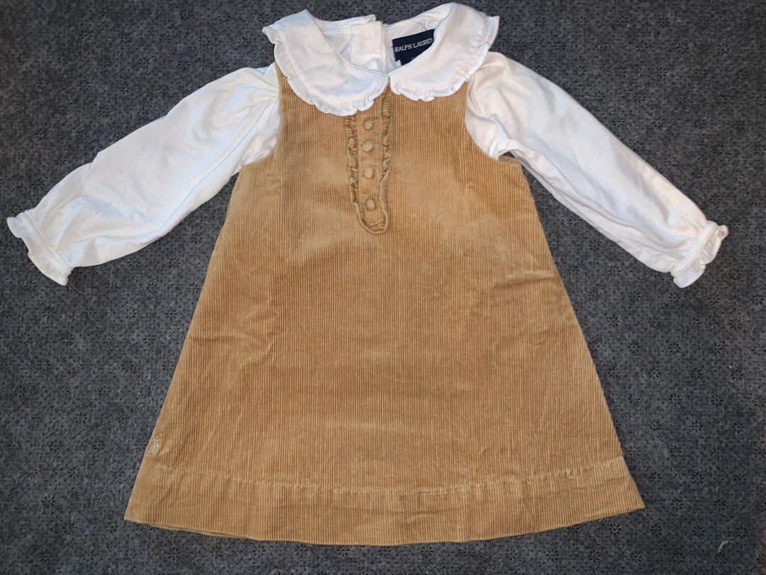 ralph lauren brown corduroy dress WHITE BROWN Printed Pleated U-Neck Maxi Dress  Uoozee official