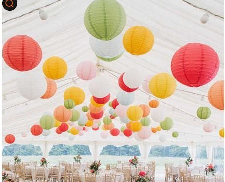 Singapore Seller PARTY Decor Paper lantern theme 2 sizes 4in