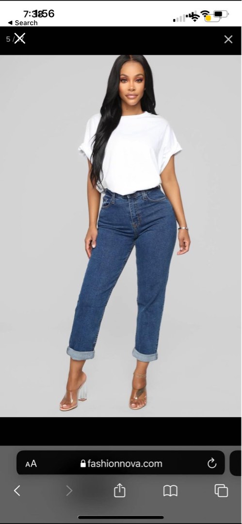Size 0 fashion nova jeans Women s Fashion Clothes on Carousell