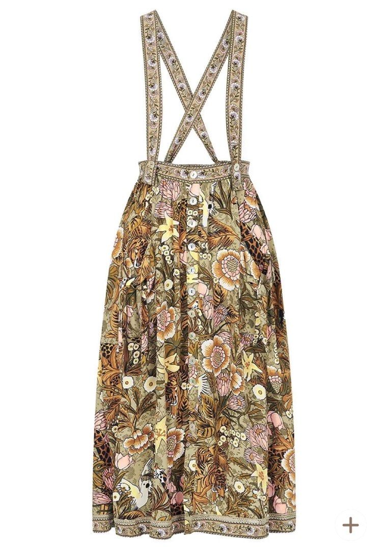 SOLD OUT SPELL THE GYPSY Jungle MIDI Pinafore Skirt Women s