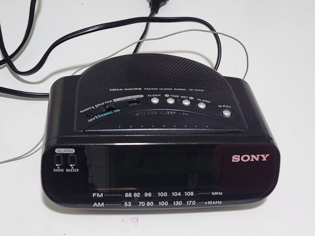 Sony FM/AM Radio Clock, Audio, Portable Audio Accessories on Carousell