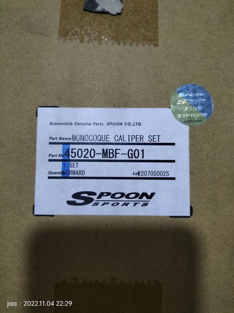 Spoon Sport Monocoque Caliper For Honda Civic EK9 EG6 DC2 and Brembo
