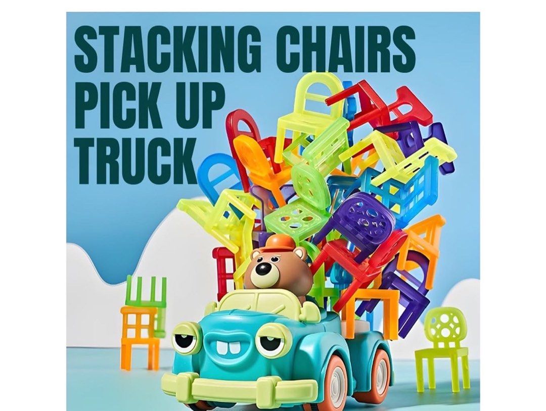 Stacking Chairs Pickup Truck, Hobbies & Toys, Toys & Games on Carousell