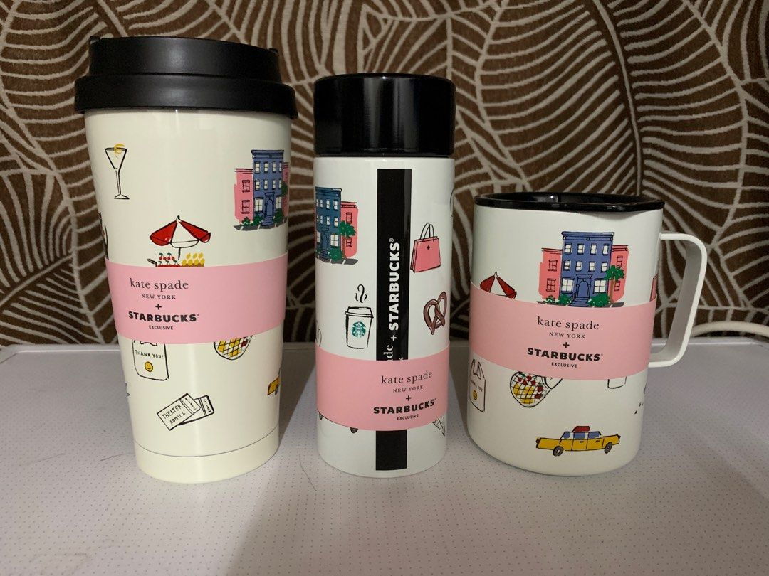 Starbucks Philippines Kate Spade Tumbler Set, Furniture & Home Living