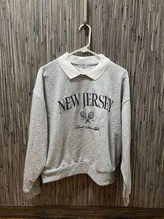 Stradivarius Polo Collar Sweatshirtp