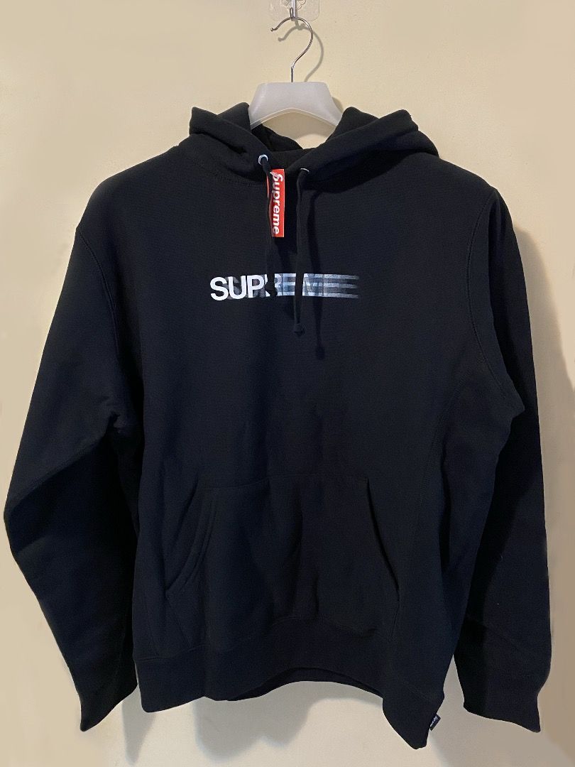 Supreme Motion Logo Hooded Sweatshirt (SS20) Black Size: M, 男裝
