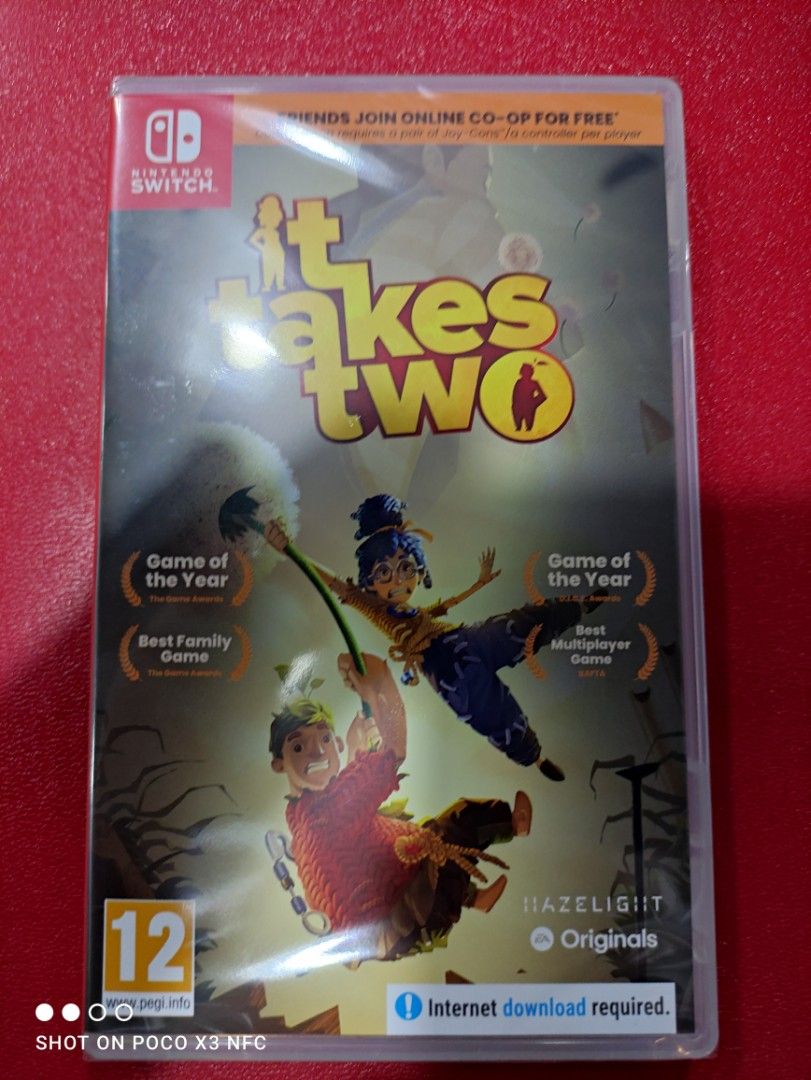 Switch IT TAKES TWO (Category: Nintendo) located in Makati City. Submitted by yomyom_onlineshop (Listing ID 1194898657, Image 1). Description: For Sale Only Brandnew Sealed No To trade/SWAP Delivery within the day Taguig Market Market Can book Via lalamove Less Time Less Effort Cod,Gcash,Banktransfer.