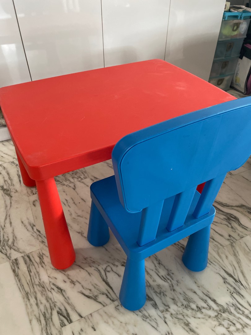 Ikea Table and Chair, Babies & Kids, Baby Nursery & Kids Furniture