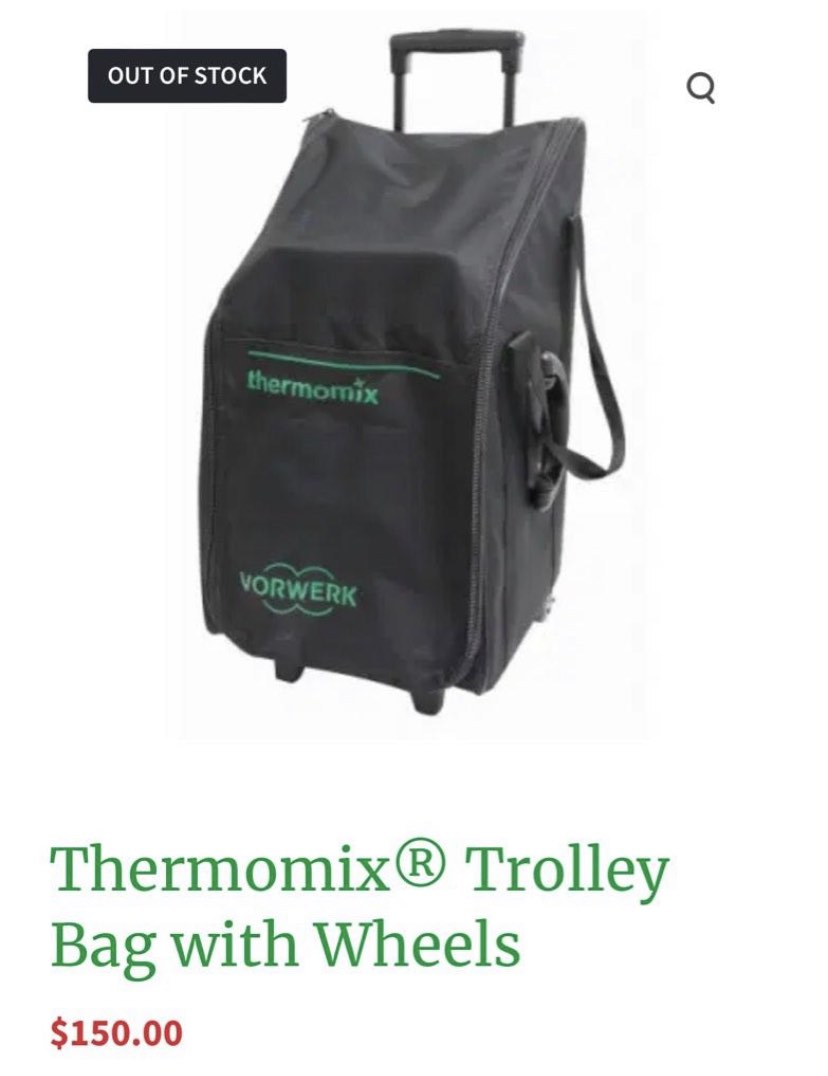 Thermomix Travel Trolley Bag with Wheels, Hobbies & Toys, Travel, Travel Essentials