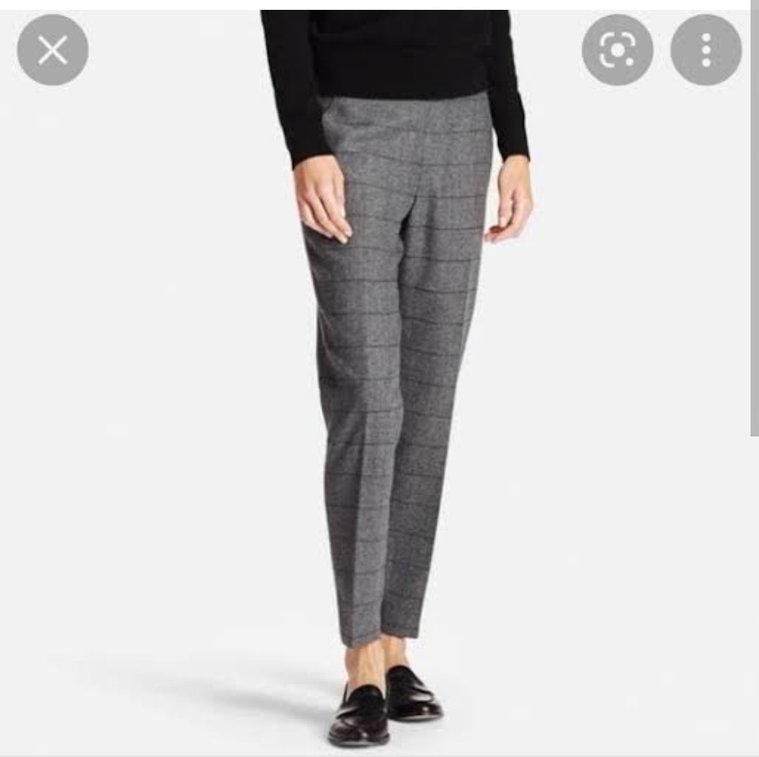 Smart Ankle Pants (Windowpane)