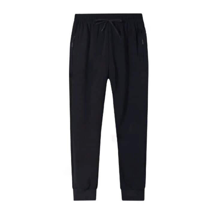 unisex High quality pants plain Jogger pants cotton Jogging pants with  zippers (Makapal Tela)