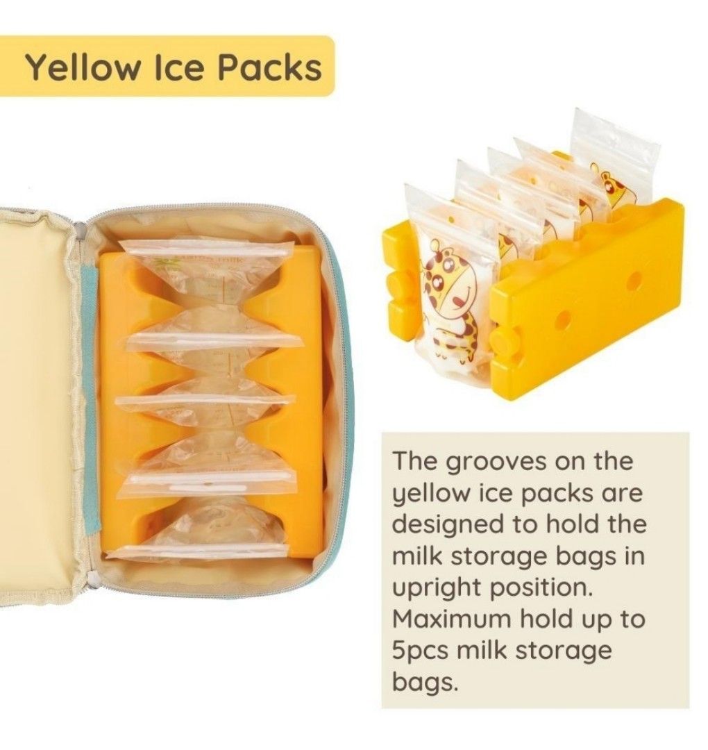 Ice Pack (used for breastmilk), Babies & Kids, Nursing & Feeding,  Breastfeeding & Bottle Feeding on Carousell