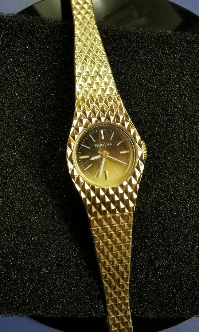 Vintage Bulova N7 Gold Tone Mechanical Windup Watch for women
