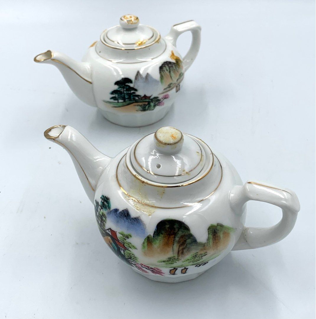 Vintage Chinese teapots 14cm L x 9cm H, Hobbies & Toys, Memorabilia