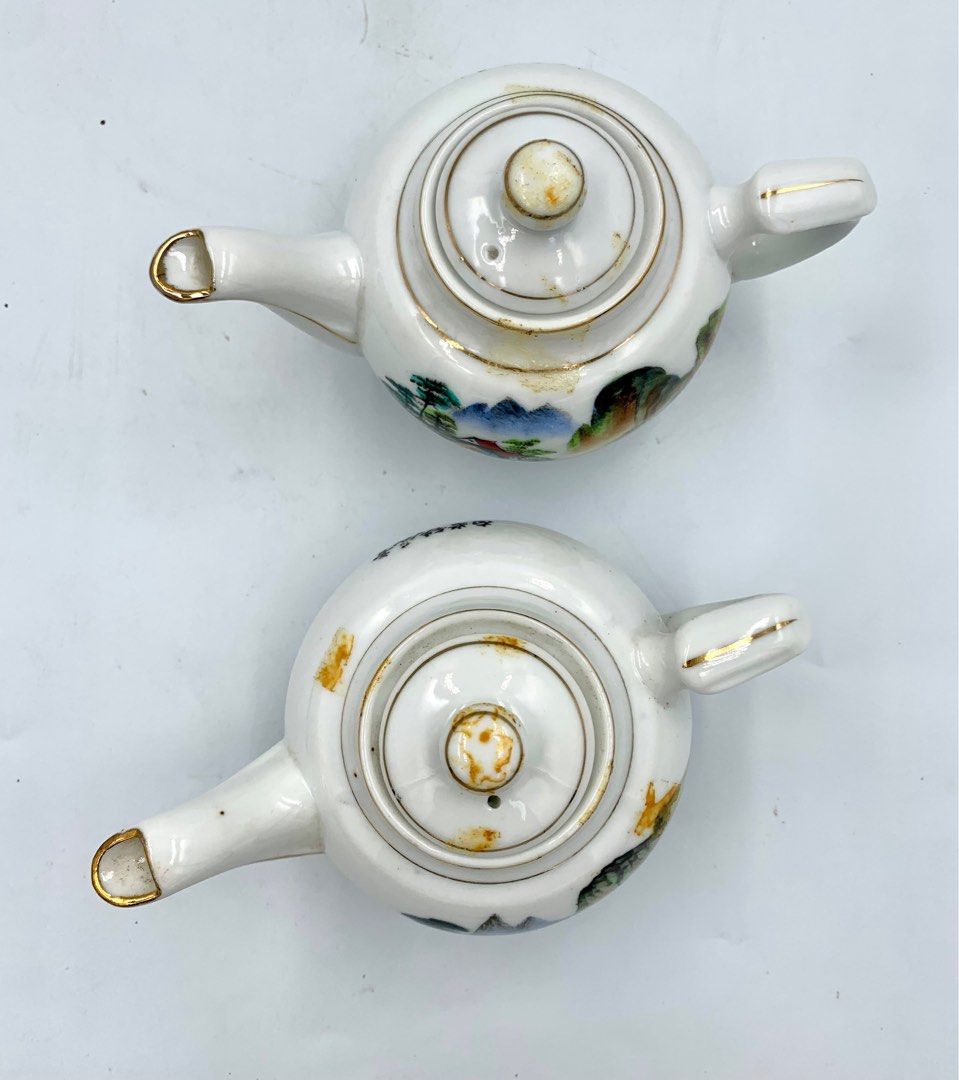 Vintage Chinese teapots 14cm L x 9cm H, Hobbies & Toys, Memorabilia