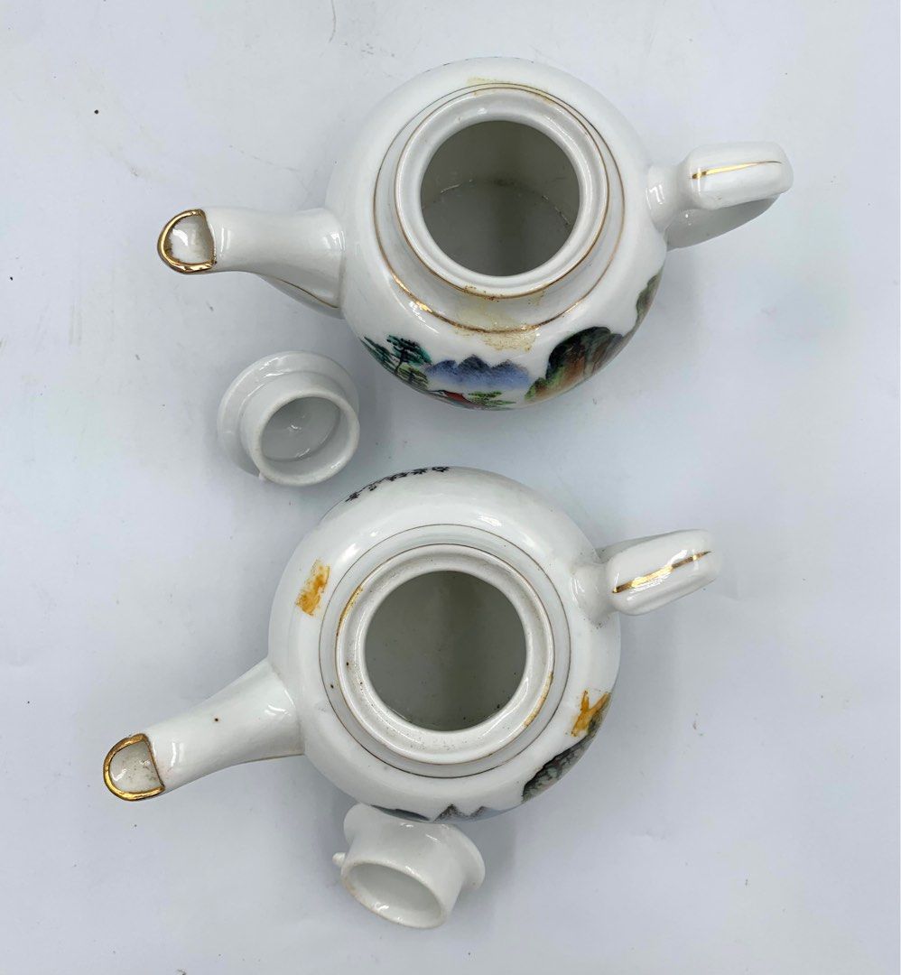 Vintage Chinese teapots 14cm L x 9cm H, Hobbies & Toys, Memorabilia