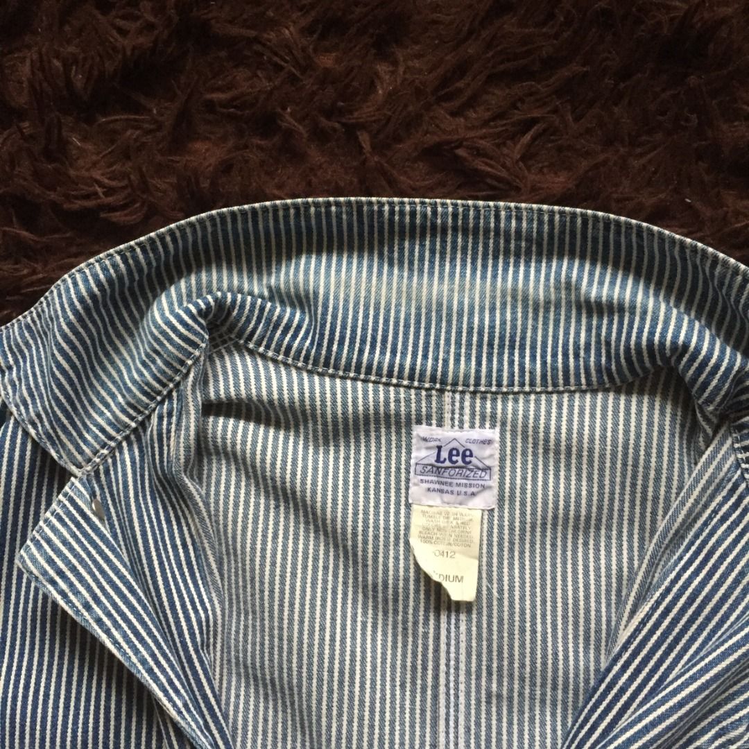 Vintage Lee Hickory Stripes Chore Jacket, Men's Fashion, Coats, Jackets ...