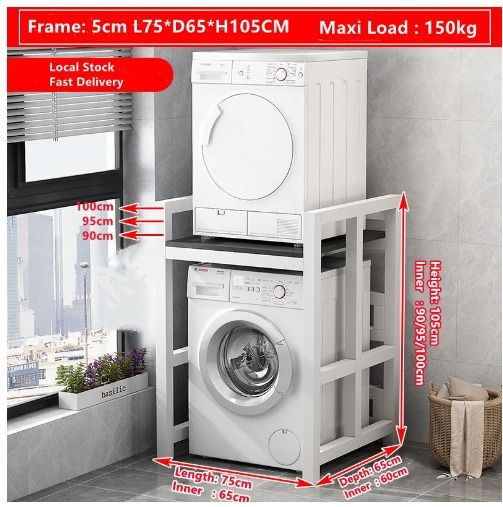 Washing Machine Rack Storage Rack Washing Machine Shelf Multifunction