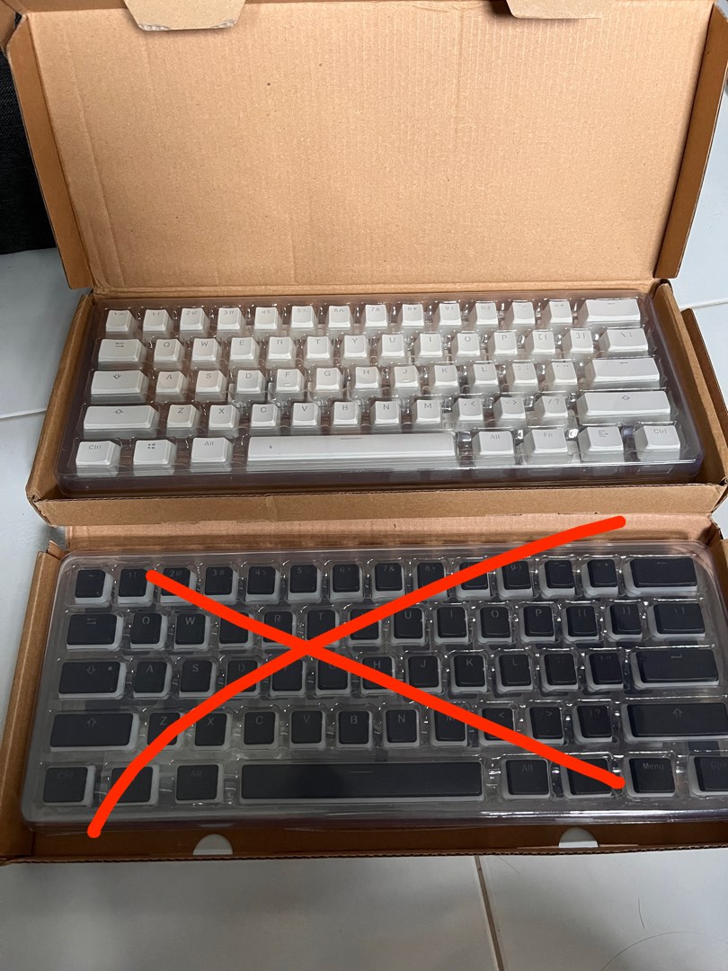 White Pudding Keycaps, Computers & Tech, Parts & Accessories, Computer Keyboard on Carousell
