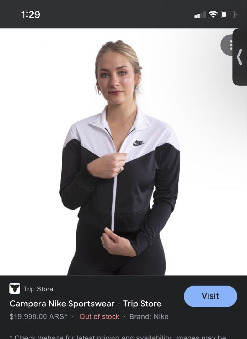 Nike heritage cropped track store jacket