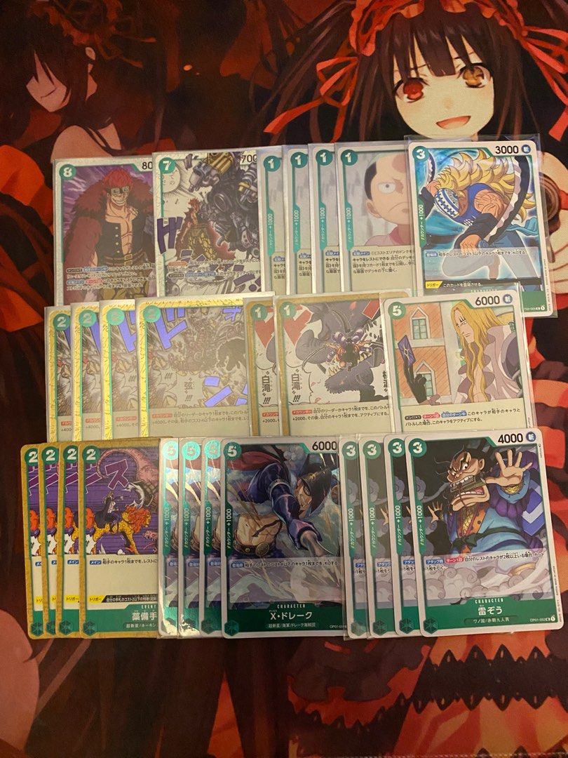 WTS One Piece Green Kid Deck, Hobbies & Toys, Toys & Games on Carousell
