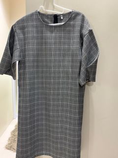 Yuan checkered dress size S