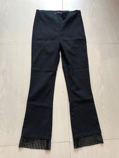 Zara Black Trousers Semi Flare #Soc2022