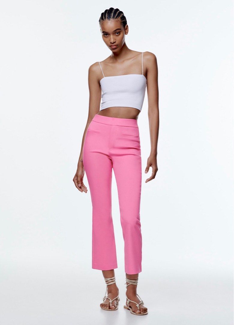 Tailored trousers - Pink - Ladies | H&M IN