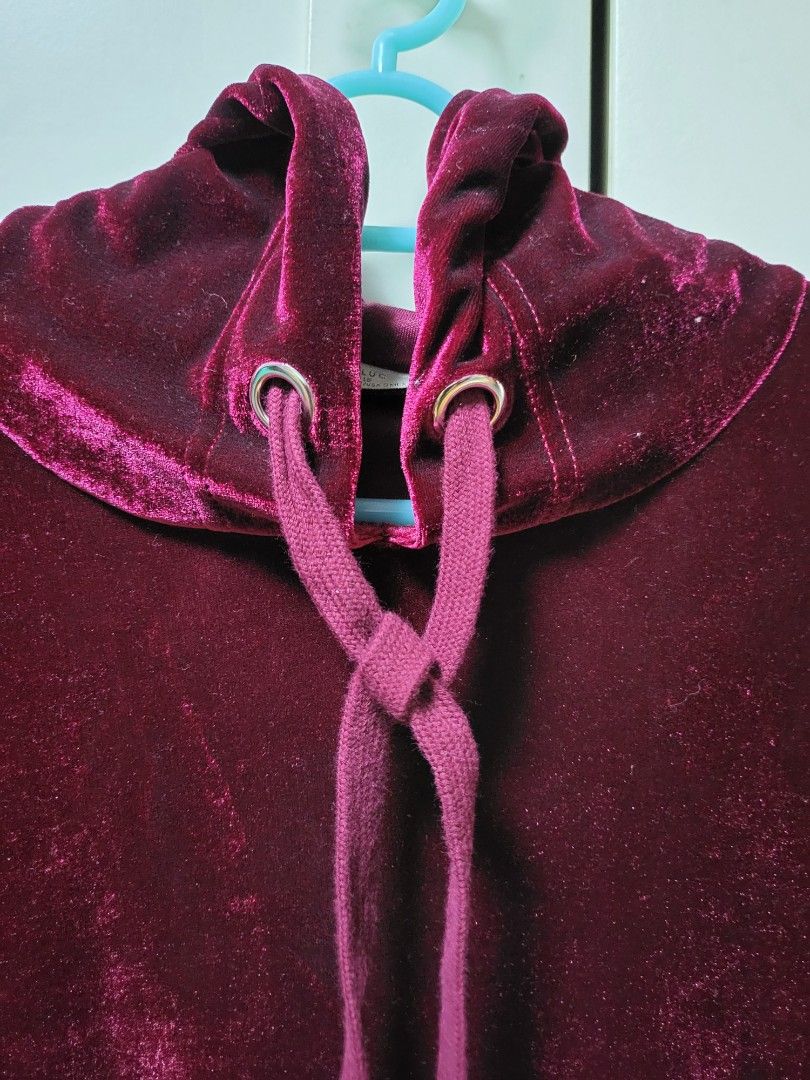 Velvet hotsell hoodie zara