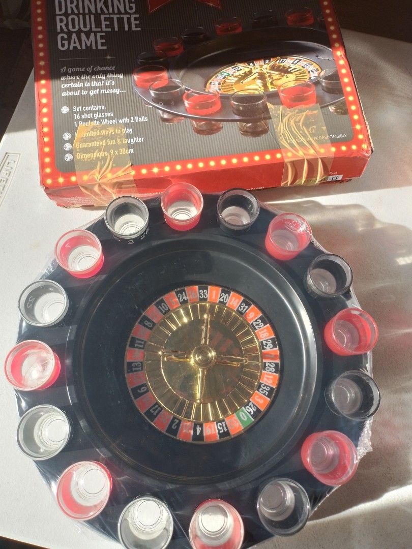 16 drinking roulette game (Category: Board Games & Puzzles) located in Cavite. Submitted by cha21hk21 (Listing ID 1195062197, Image 3). Description: missing 2 balls but you can use any small balls naman.