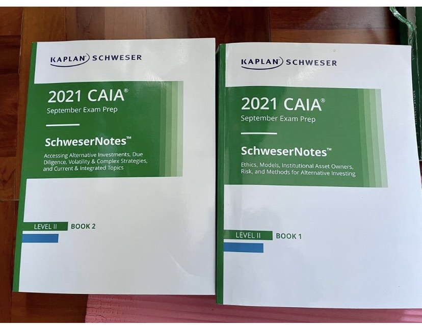 2021 CAIA Level 2 Kaplan Schweser Notes, 興趣及遊戲, 書本& 文具
