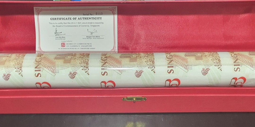 25th Anniversary of The MAS Commemorative note Extremely rare 20 in 1 ...