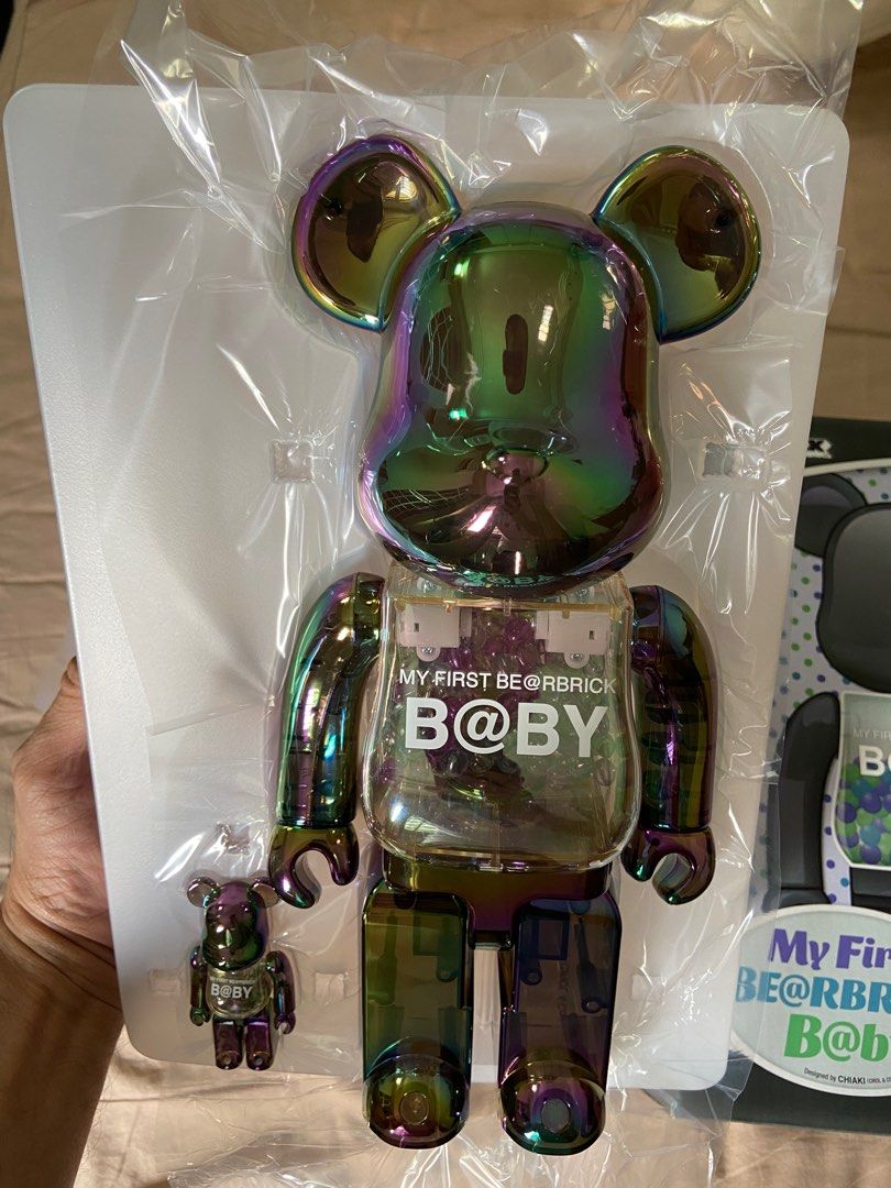 My First Be@rbrick ClearChrome 400% 100%（MY FIRST BE@RBRICK