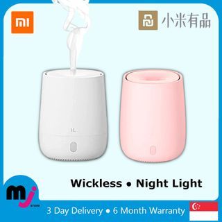 [6 MONTH WARRANTY] Xiaomi HL Mini Air Aromatherapy Diffuser Portable USB Humidifier Quiet Aroma Mist Maker Night Light (WHITE)